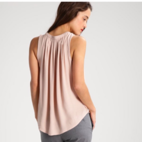 Cream, "Vera" Blouse -Rose Dust, sleeveless /  tie - Picture 8 of 9